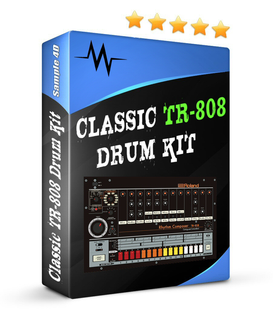 808 drum kit sample pak